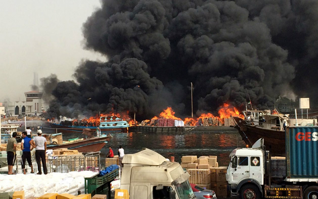 شناورهای بوشهر در دبی آتش گرفت